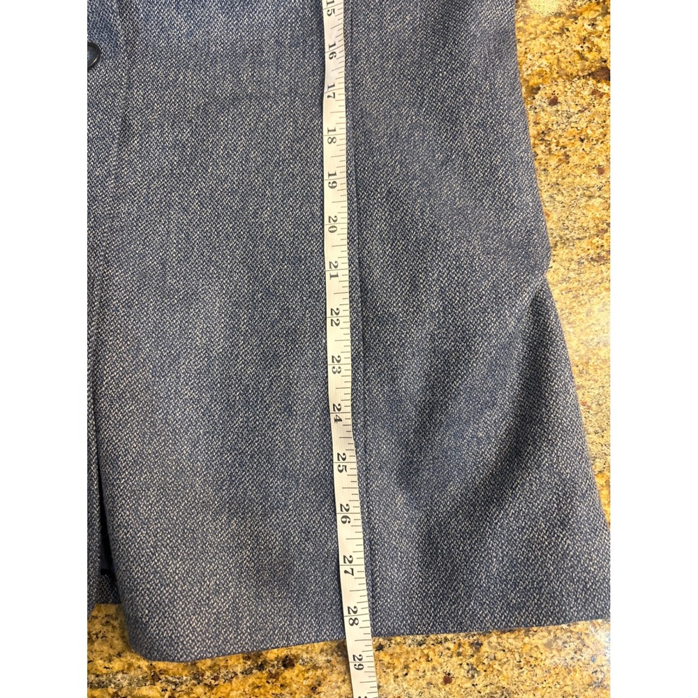 Talbots Womens Blue 100% Wool 3 Button Blazer and Pant Suit Set 14 Professional - Picture 6 of 15